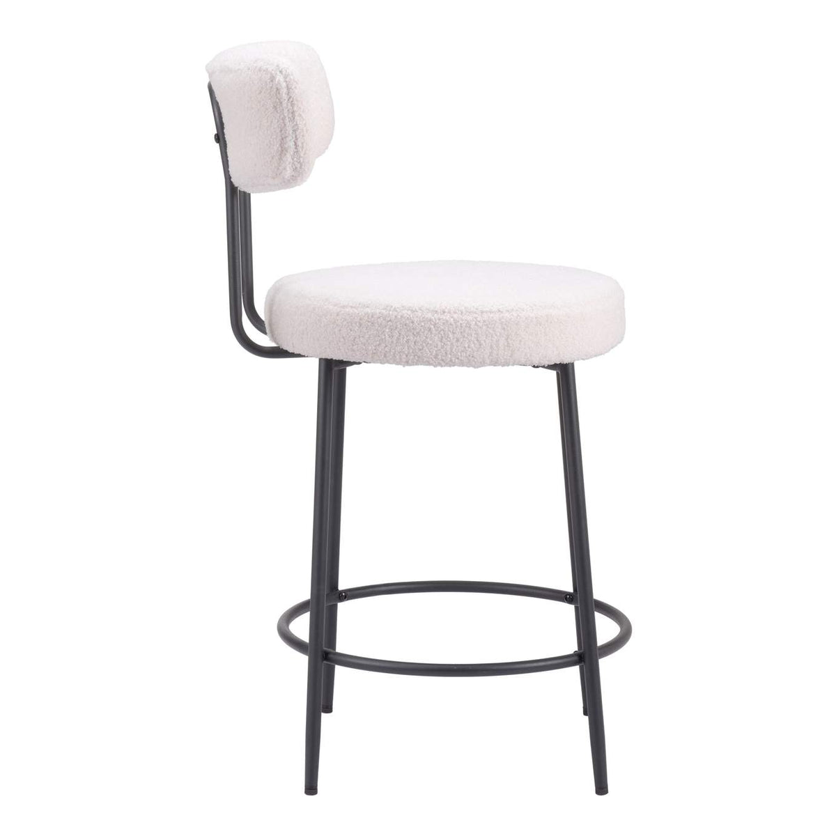109739 Blanca Counter Stool (Set Of 2) Ivory
