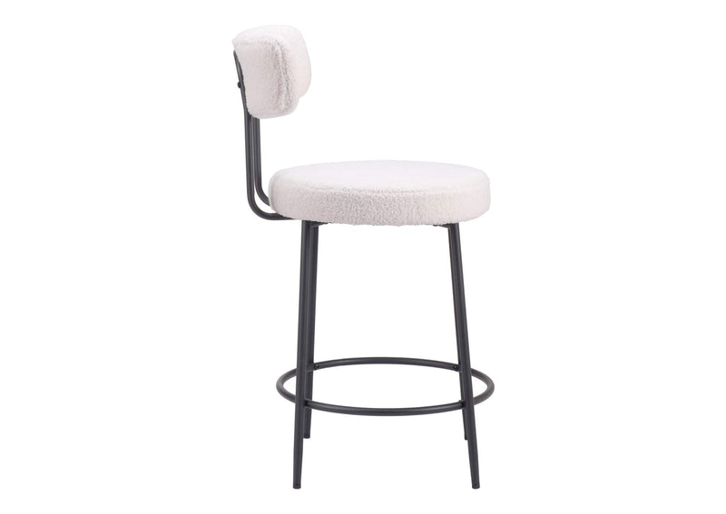 109739 Blanca Counter Stool (Set Of 2) Ivory