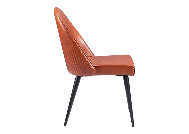 110119 Silloth Armless Dining Chair (Set Of 2) Brown