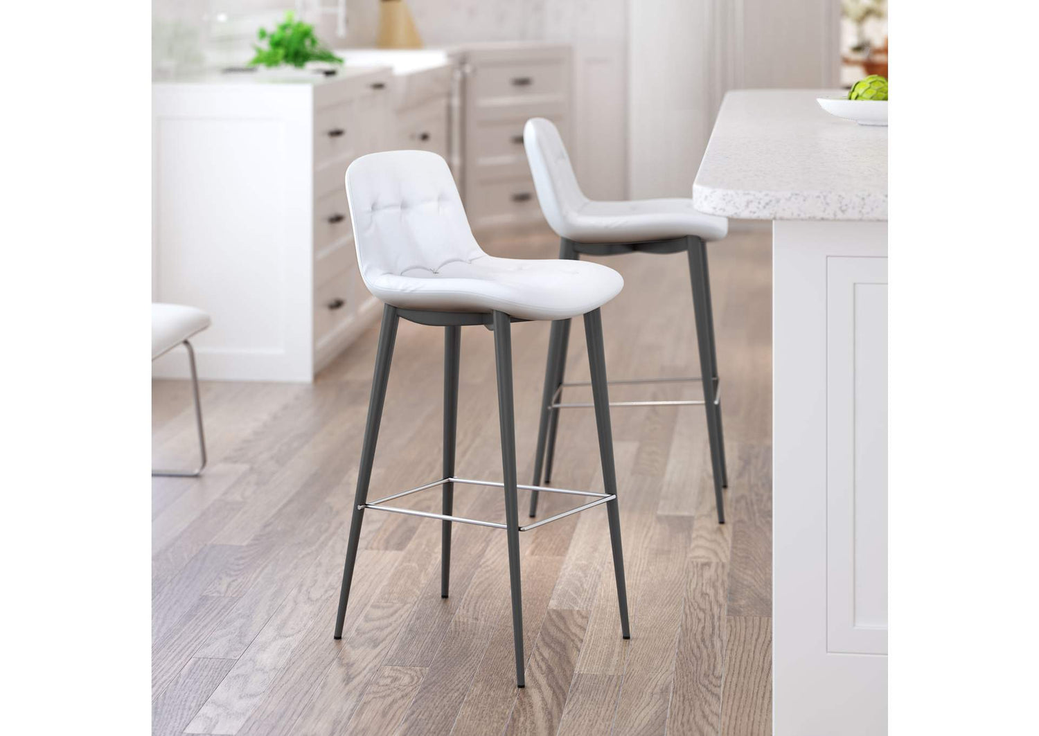 101087 Tangiers Barstool (Set Of 2) White