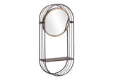 A12234 Saroni Mirror Shelf Antique Gray