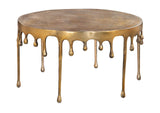 110150 Drip Coffee Table Antique Brass