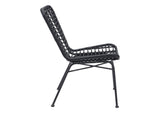 703946 Lorena Outdoor Dining Chair (Set Of 2) Black