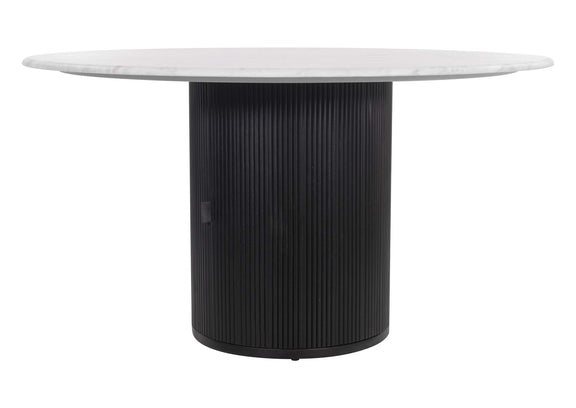 110140 Izola Dining Table White & Black