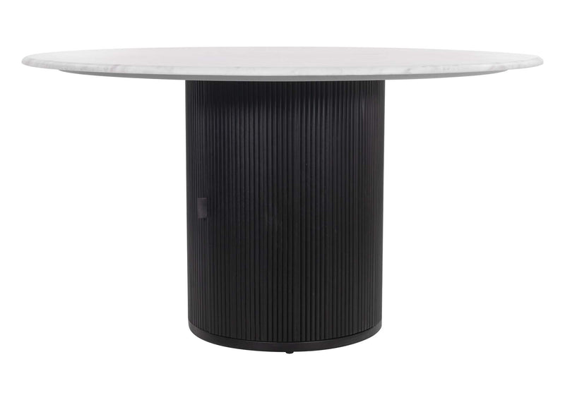 110140 Izola Dining Table White & Black