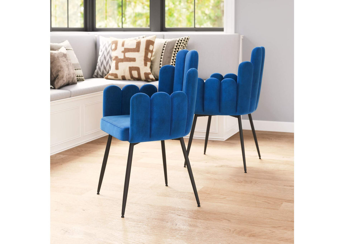 109654 Noosa Dining Chair (Set Of 2) Navy Blue