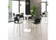 101284 Ace Barstool (Set Of 2) Black & Silver