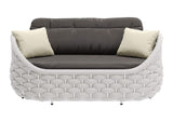 704026 Coral Reef Outdoor Loveseat Gray