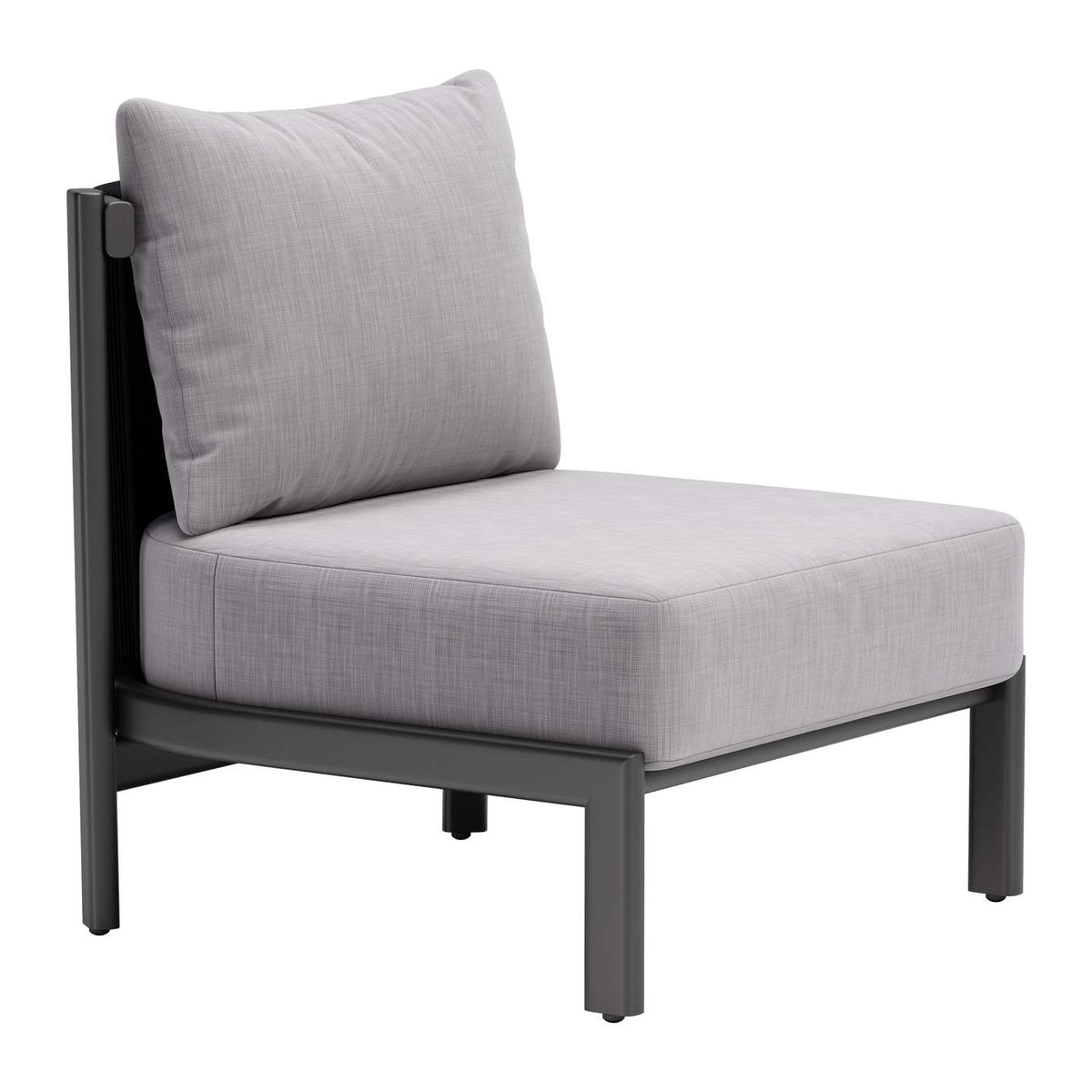 704046 Horizon Outdoor Accent Chair Gray