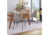 101272 Magnus Dining Chair (Set Of 2) Brown & Walnut