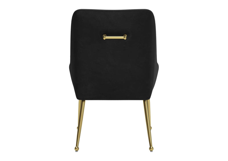 109717 Maxine Dining Chair Black & Gold