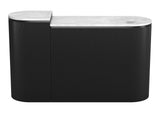 109921 Ormara Console Table Set (2-Piece) White & Black