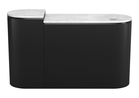 109921 Ormara Console Table Set (2-Piece) White & Black