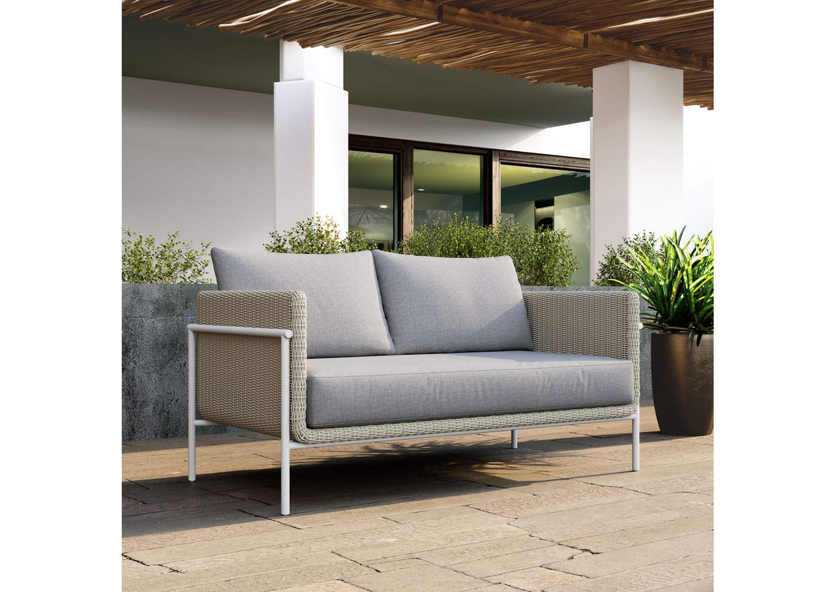 704016 Frais Outdoor Loveseat Gray