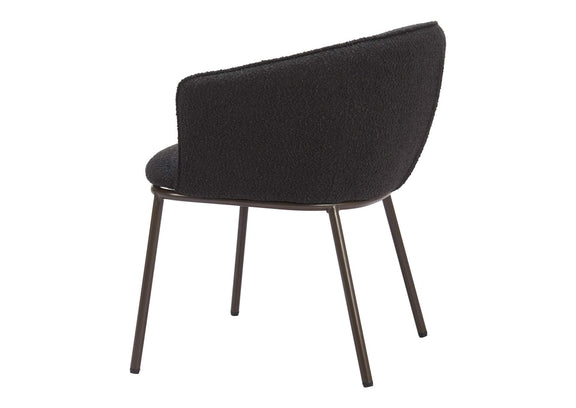 110102 Essen Dining Chair Black & Bronze