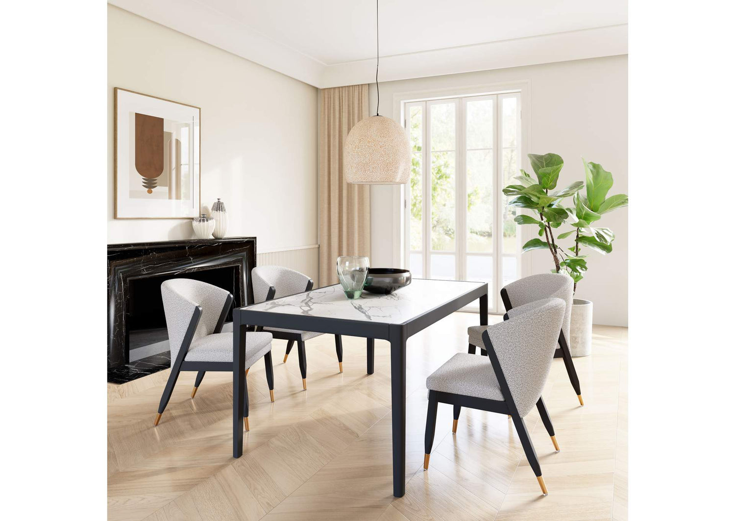 110087 Tokai Dining Table White