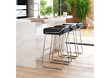300041 Wedge Barstool (Set Of 2) Black