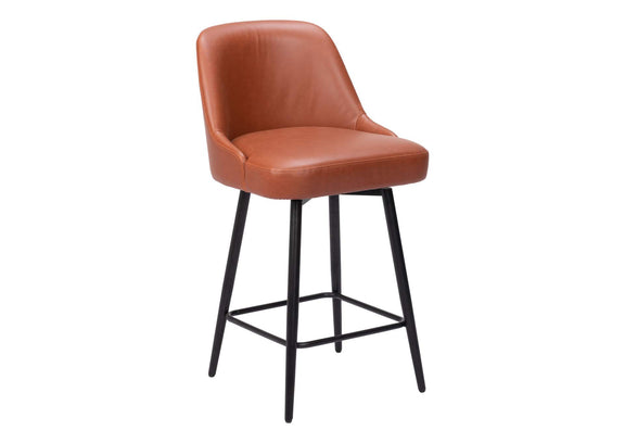 109972 Keppel Swivel Counter Stool Brown