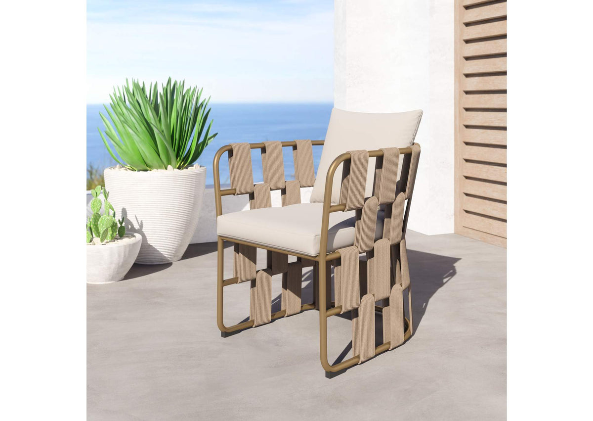 704012 Quadrat Outdoor Dining Chair White