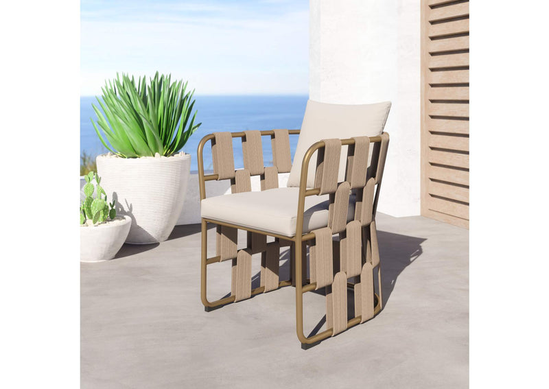 704012 Quadrat Outdoor Dining Chair White