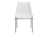 101273 Magnus Dining Chair (Set Of 2) White & Walnut