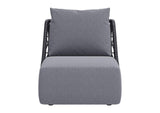 704024 Mekan Outdoor Accent Chair Gray