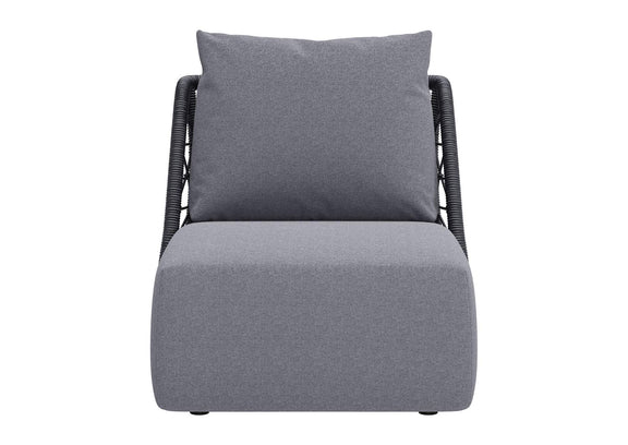 704024 Mekan Outdoor Accent Chair Gray