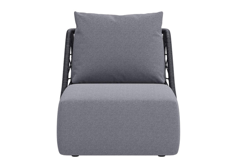 704024 Mekan Outdoor Accent Chair Gray