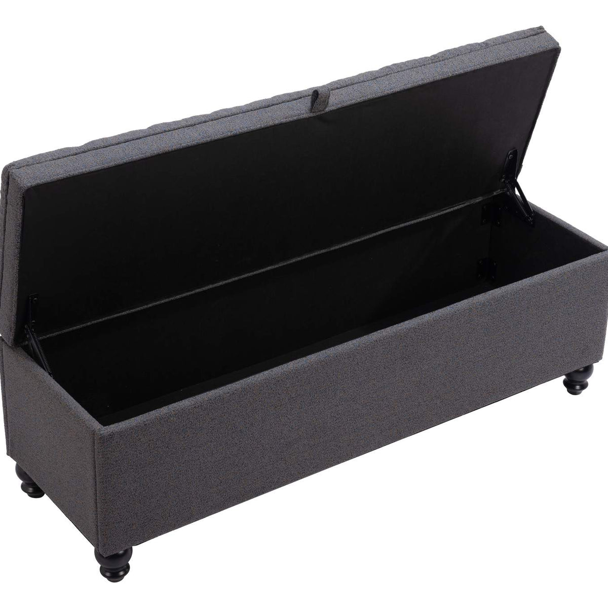 110083 Halifax Storage Bench Gravel Gray