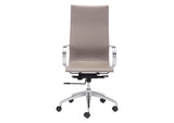 100373 Glider High Back Office Chair Taupe