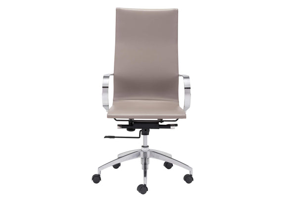 100373 Glider High Back Office Chair Taupe