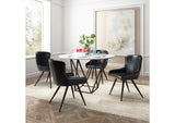 100715 Tintern Dining Table White & Antique Bronze
