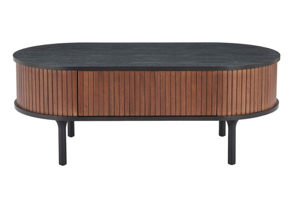 110298 Koriana Coffee Table Black & Walnut
