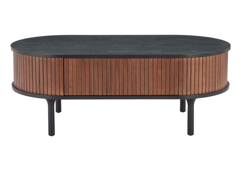 110298 Koriana Coffee Table Black & Walnut