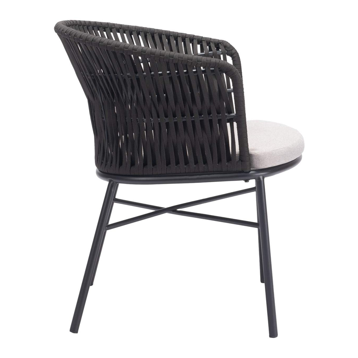 703987 Freycinet Outdoor Dining Chair (Set Of 2) Black