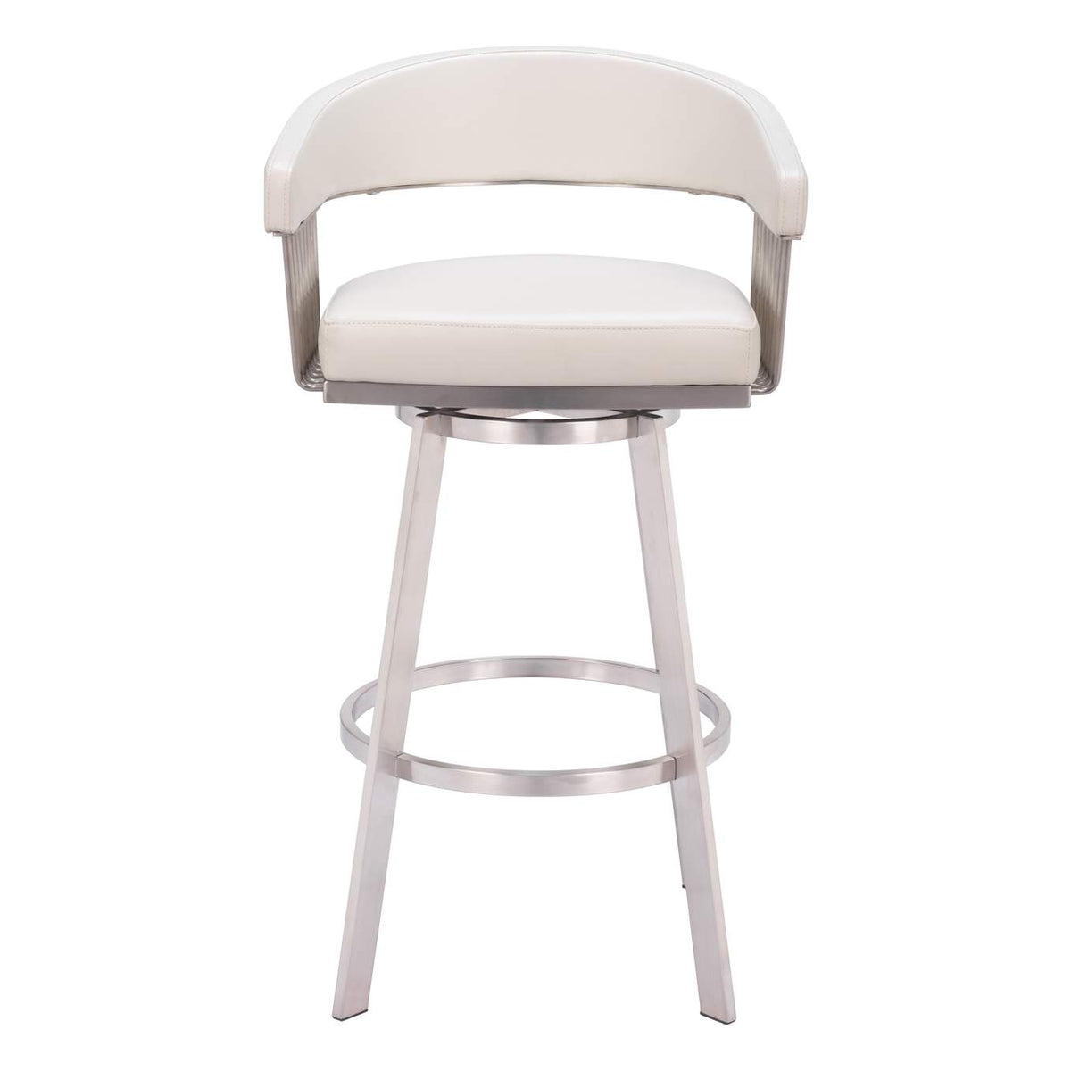 110046 Bantry Swivel Barstool White