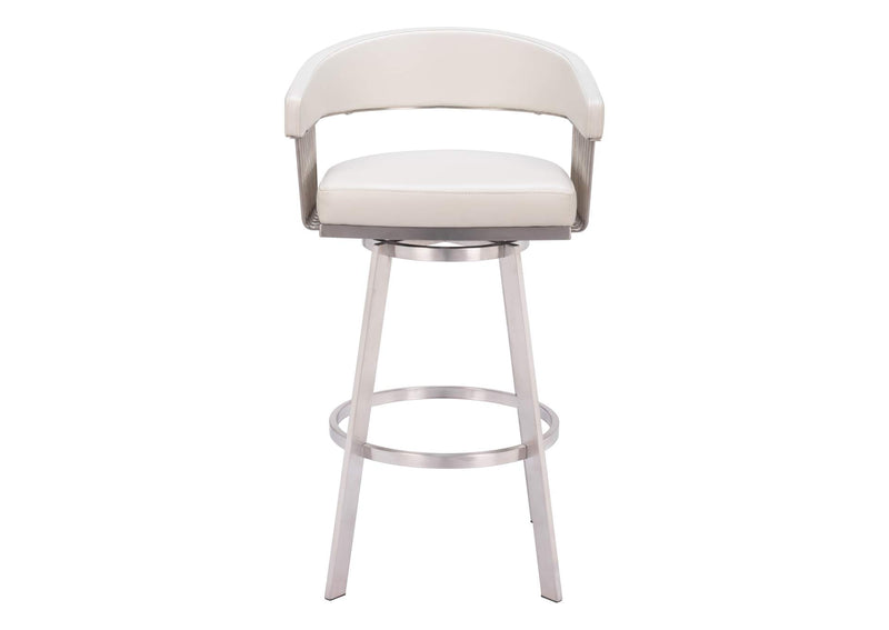 110046 Bantry Swivel Barstool White