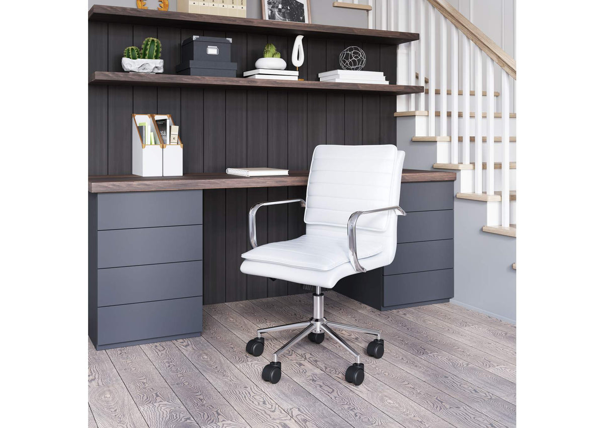 109006 Partner Office Chair White