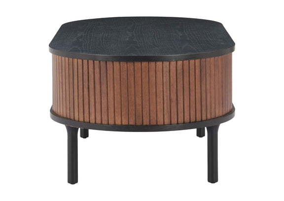 110298 Koriana Coffee Table Black & Walnut