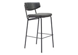110261 Charon Barstool (Set Of 2) Vintage Black