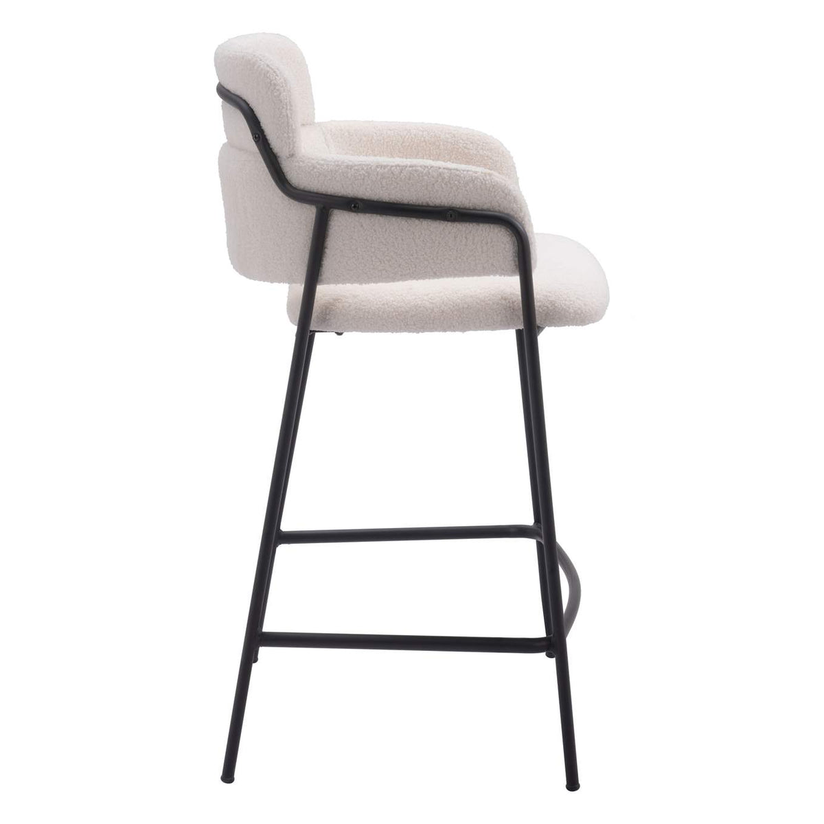 109665 Marcel Counter Stool (Set Of 2) Cream