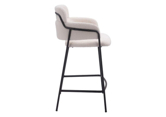 109665 Marcel Counter Stool (Set Of 2) Cream