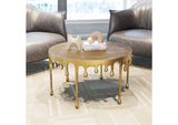 110150 Drip Coffee Table Antique Brass