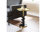 109564 Donahue Side Table Gold & Black