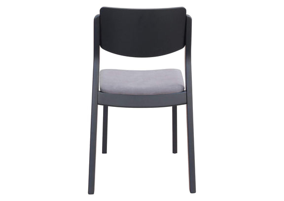 109214 Desdamona Dining Chair (Set Of 2) Gray & Black