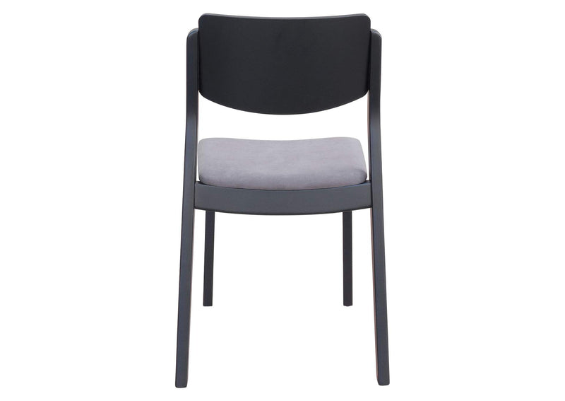 109214 Desdamona Dining Chair (Set Of 2) Gray & Black