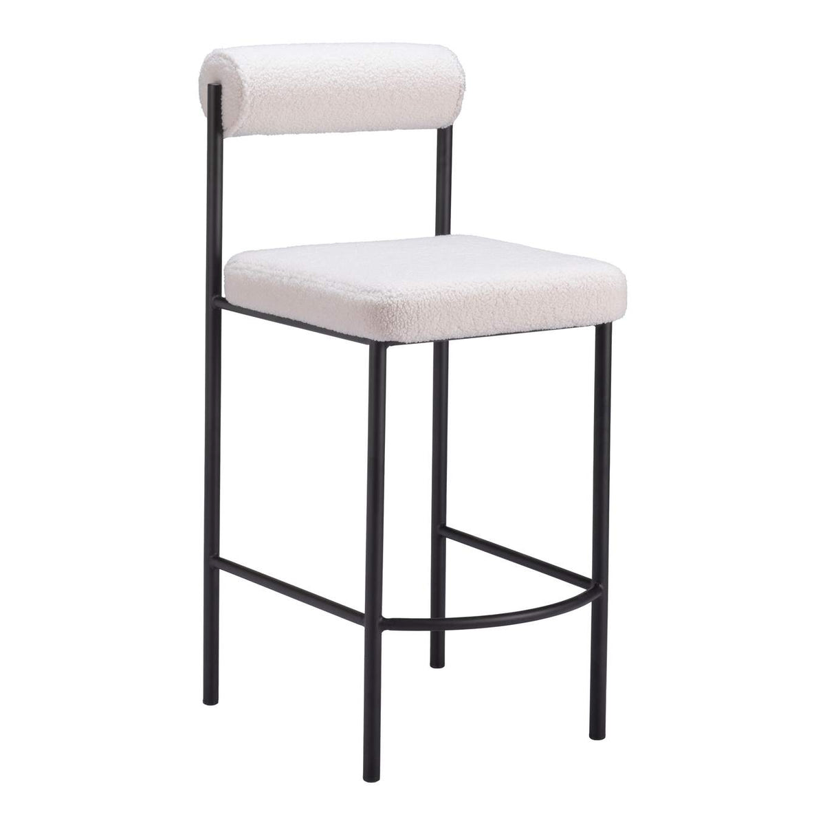 109811 Livorno Counter Stool (Set Of 2) Ivory