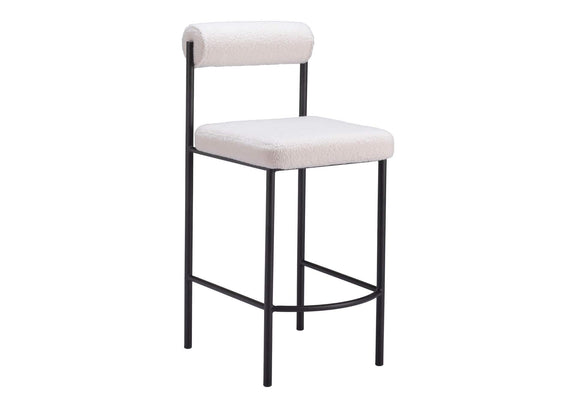 109811 Livorno Counter Stool (Set Of 2) Ivory