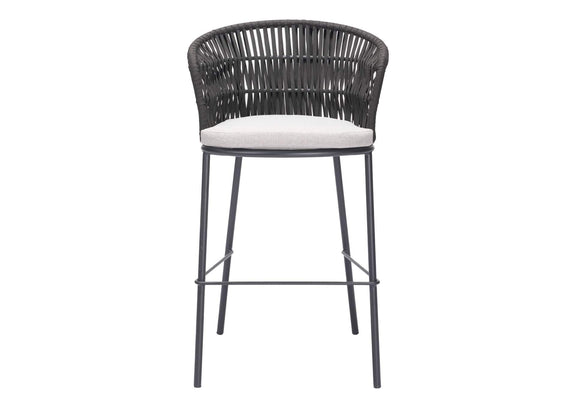 703989 Freycinet Outdoor Barstool (Set Of 2) Black