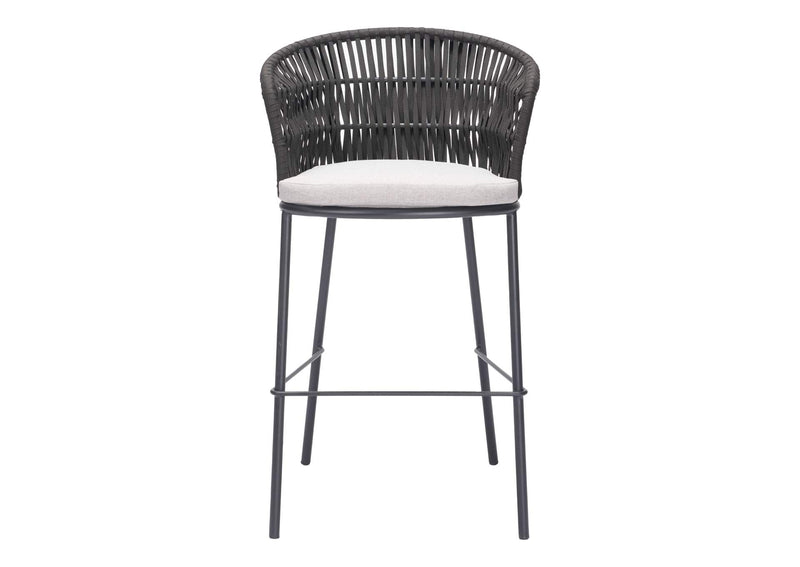 703989 Freycinet Outdoor Barstool (Set Of 2) Black